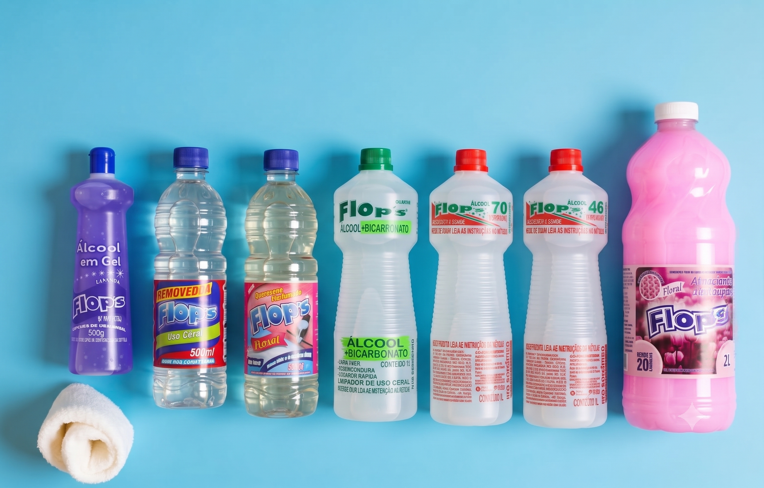 Linha de produtos Flop's